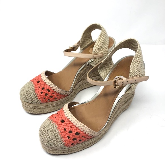 COACH crochet wedge sandals, size 9 - Picture 3 of 16